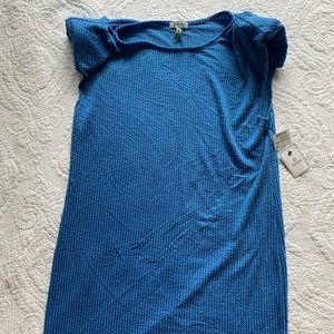 NWT Susina dress blue bliss shoulder pads large